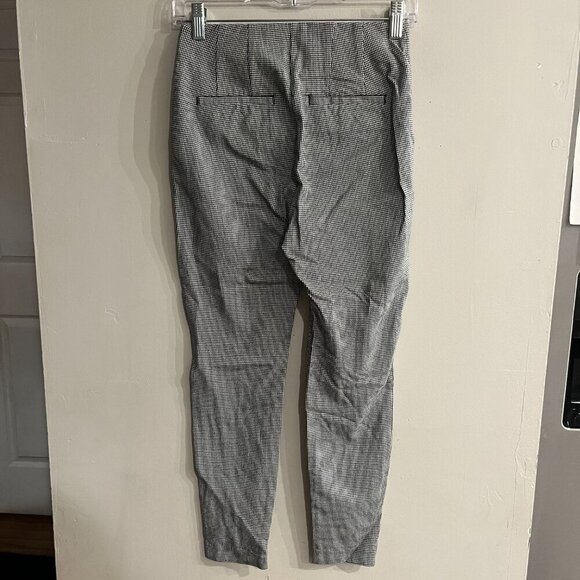 LOFT Women's Houndstooth Petite Side Zip High Waist Skinny Pants Size 00P - Picture 2 of 6